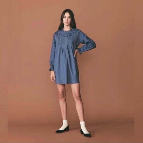 Doen Dresses & Skirts - Doen Nerona Mini Dress- navy- size small